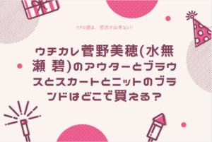 ウチカレ菅野美穂(水無瀬 碧)のアウターとブラウスとスカートとニットのブランドは？通販等どこで買える？