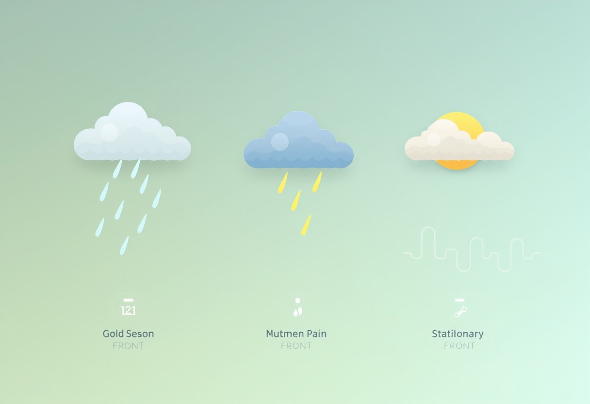 梅雨前線・秋雨前線・停滞前線の違いを時期と気団で比較するのイメージ画像